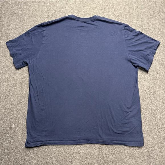Nike T-Shirt Mens 4XL Blue Short Sleeve Athletic Performance Running Tee Cotton - Picture 3 of 5